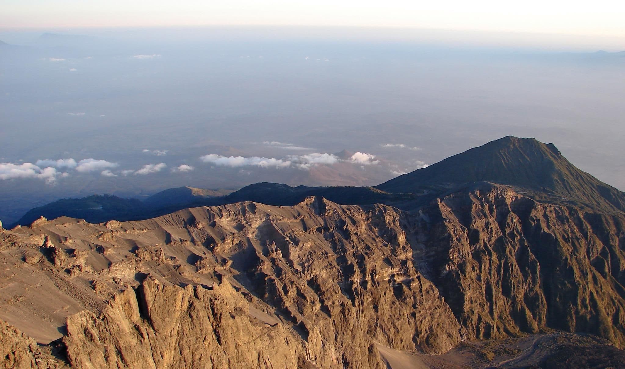 Top view of mount meru